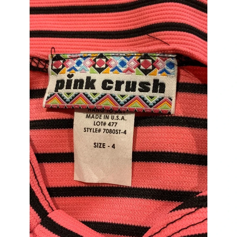 Pink Crush Girls Dress with Detachable Necklace New with Tags 4 Pink Black Cute